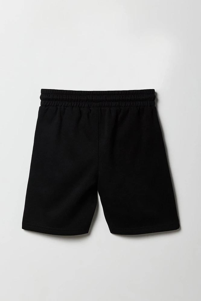 Boys City Embossed Fleece Short