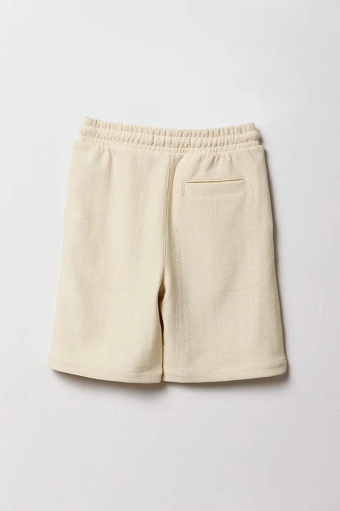 Short à taille coulissante texturé Geo pour garçons