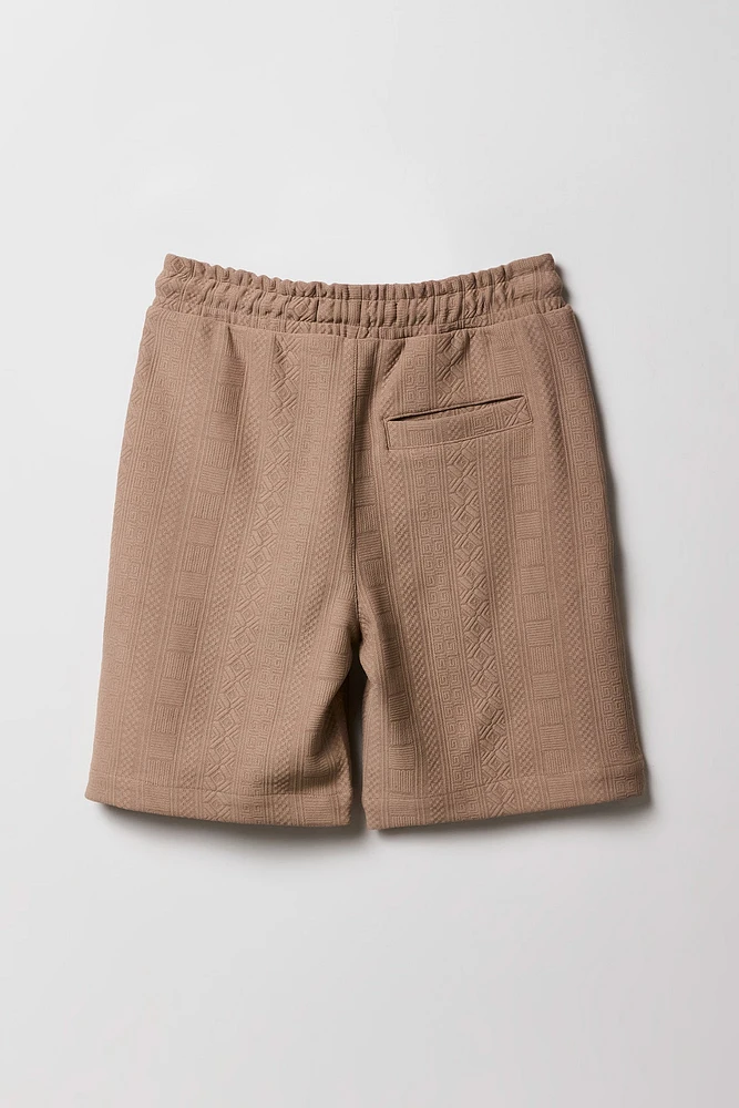 Short à taille coulissante texturé Geo pour garçons