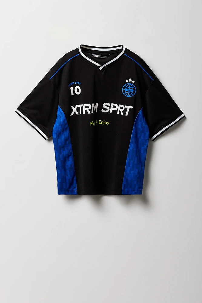 Jersey en filet à imprimé Sport pour garçon