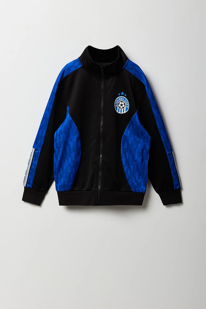 Boys Football Club Colourblock Zip-Up Jacket