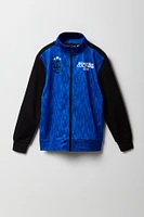 Blouson Ã  imprimÃ© Football Club avec blocs de couleurs et fermeture glissiÃ¨re pour garÃ§on