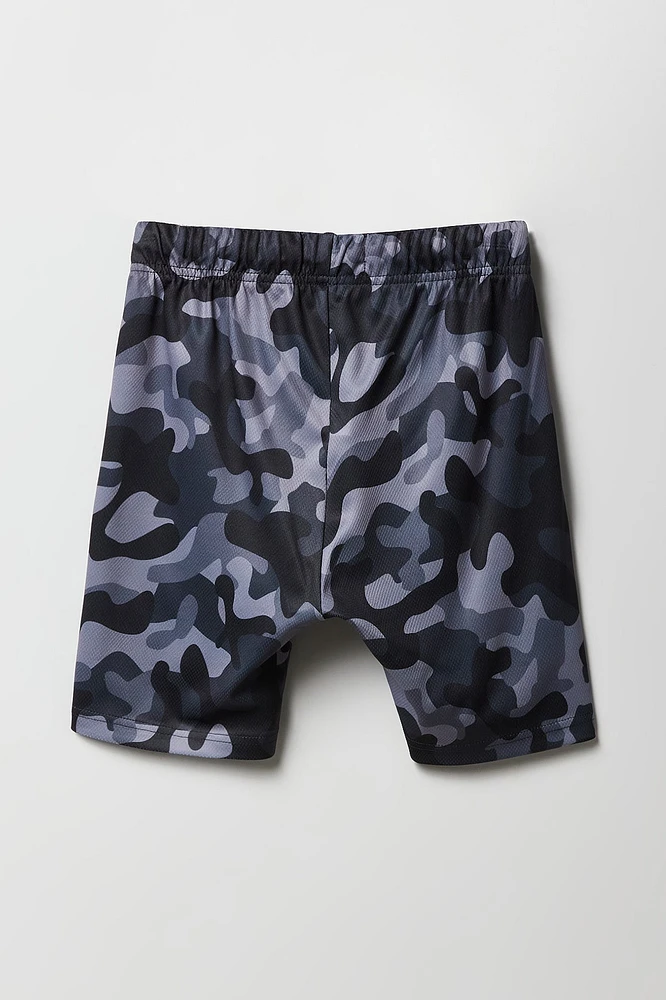 Boys Active Printed Mesh Short