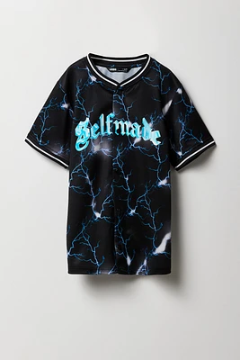 Boys Printed Mesh Jersey