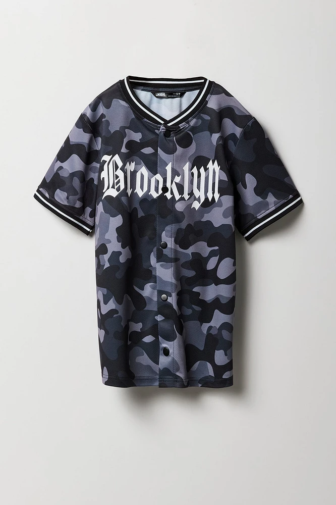 Boys Printed Mesh Jersey