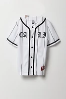 Boys Pinstriped Mesh Baseball Jersey