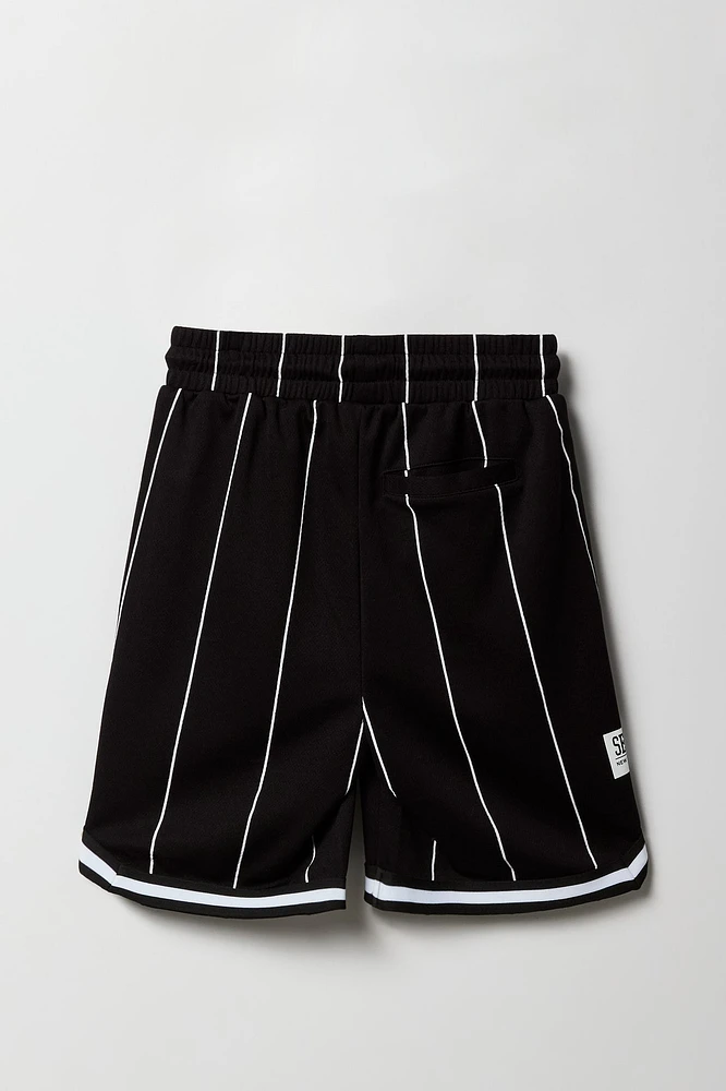 Short de basketball en filet imprimé pour garçon