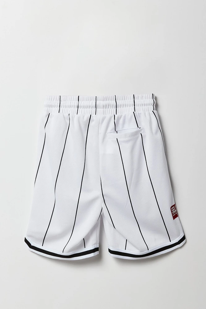 Short de basketball en filet imprimé pour garçon