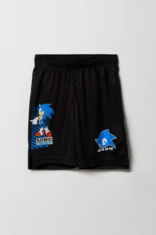 Boys Active Sonic Graphic Mesh Short