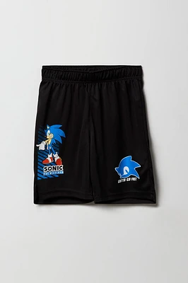 Boys Active Sonic Graphic Mesh Short
