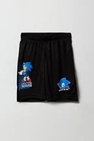 Boys Active Sonic Graphic Mesh Short