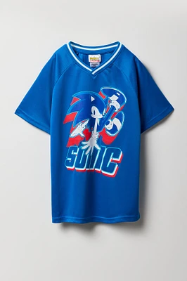 Boys Sonic the Hedgehog Graphic Mesh Jersey