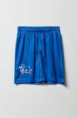 Short Active en filet à imprimé Sonic the Hedgehog pour garçon