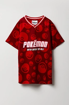Boys Pokémon Printed Mesh Jersey