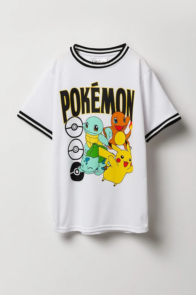 Jersey en filet à imprimé Pokémon pour garçon