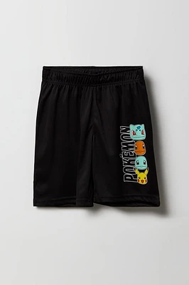 Short Active en filet à imprimé Pokémon pour garçon