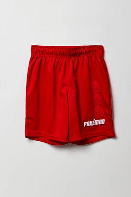 Short Active en filet à imprimé Pokémon Ball pour garçon