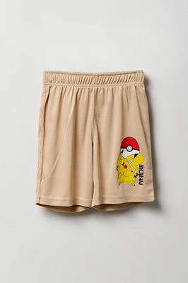 Short Active en filet à imprimé Pikachu pour garçon