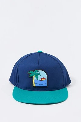 Palm Tree Patch Snapback Hat