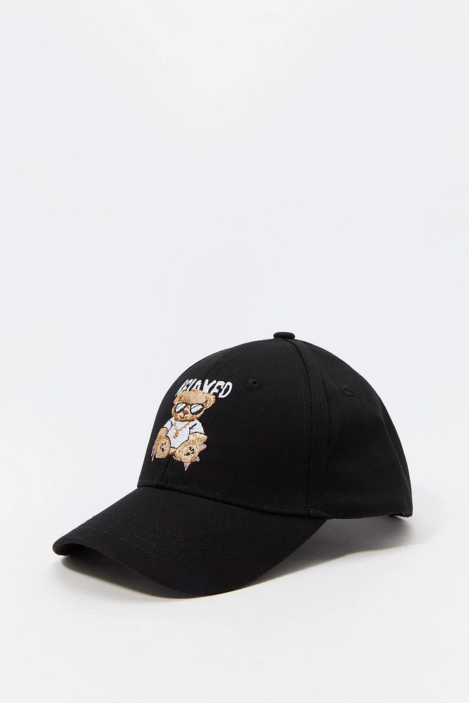 Boys Bear Relaxed Embroidered Baseball Hat