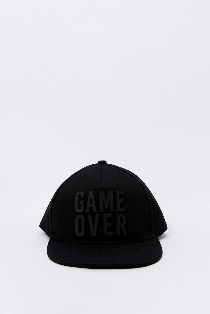 Casquette réglable à imprimé Game Over pour garçon