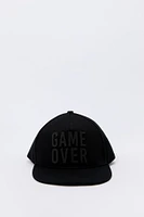 Casquette réglable à imprimé Game Over pour garçon