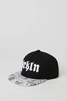 Casquete réglable avec motif brodé Brooklyn pour garçon