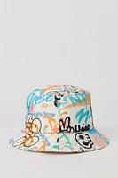 Chapeau cloche avec imprimé graffitis pour garçon