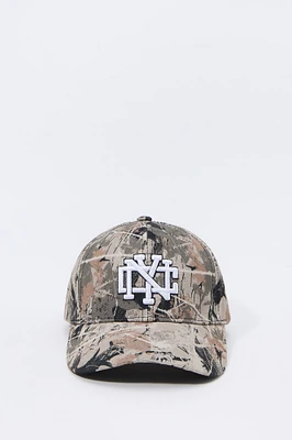 Casquette de base-ball à broderie NYC et motif camouflage pour garçons