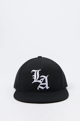 Boys LA Embroidered Snapback Hat