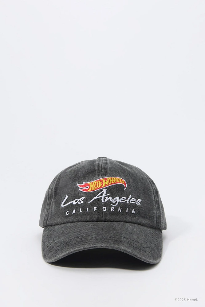 Hot Wheels™ Boys LA Embroidered Washed Baseball Hat