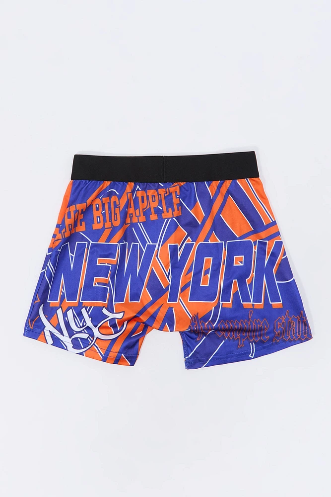 Boys Basketball Team Print Boxer Brief