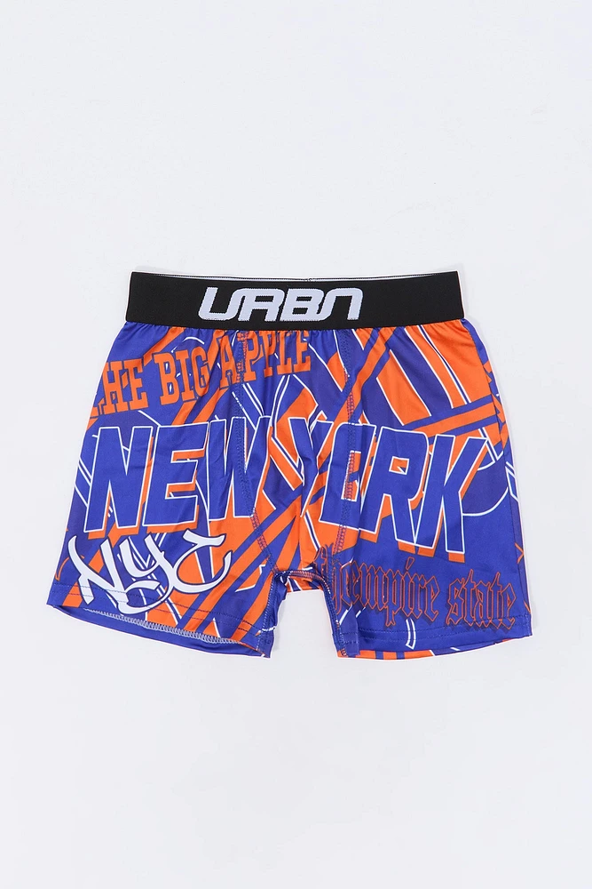 Boys Basketball Team Print Boxer Brief