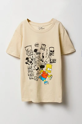 T-shirt à imprimé Simpson pour garçons