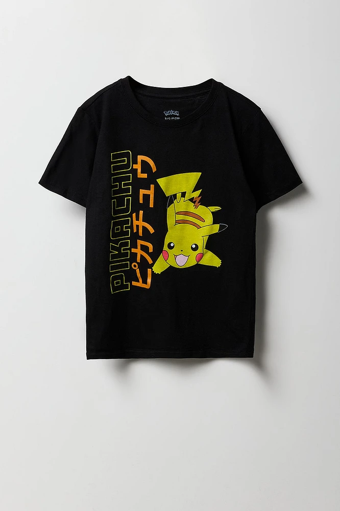 T-shirt à imprimé Pikachu pour garçons