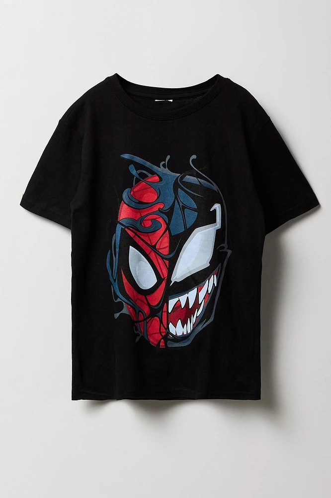 T-shirt à imprimé Spider-Man & Venom pour garçon