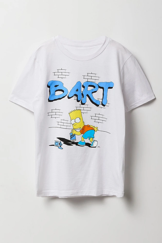 T-shirt à imprimé Bart Simpson pour garçon