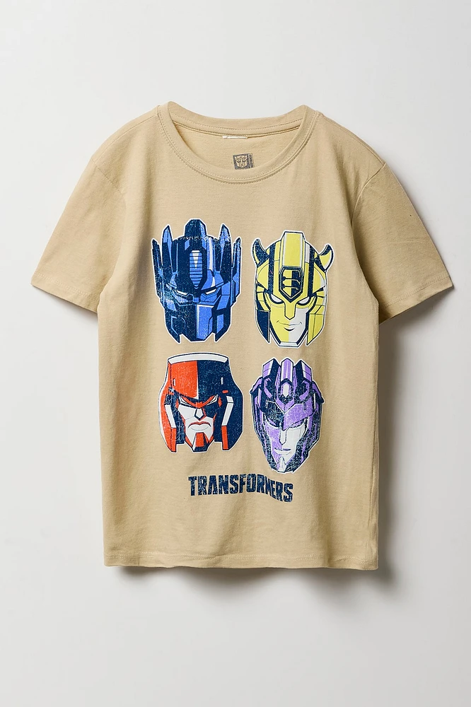 T-shirt Ã  imprimÃ© Transformers pour garÃ§on