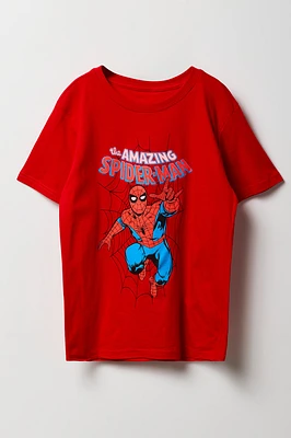 T-shirt à imprimé The Amazing Spider-Man pour garçon