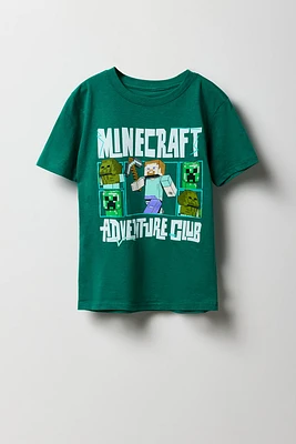 T-shirt à imprimé Minecraft Adventure Club pour garçons