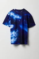 T-shirt à imprimé brodé NASA Galaxy pour garçons