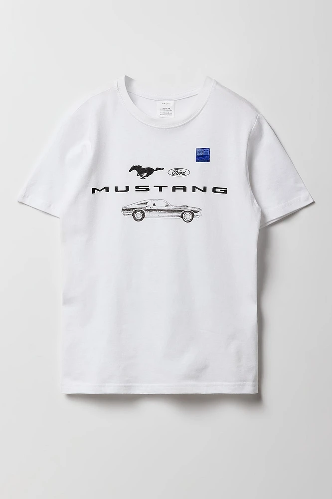 T-shirt à imprimé Ford Mustang pour enfants