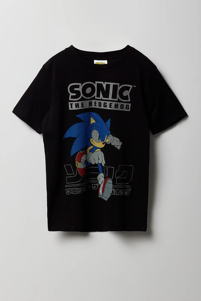 T-shirt à imprimé Sonic pour garçons