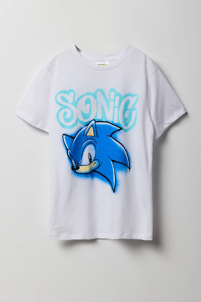 T-shirt Ã  imprimÃ© Sonic Graffiti pour garÃ§ons