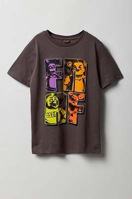 T-shirt à imprimé Five Nights at Freddy's pour garçons