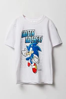 T-shirt à imprimé Sonic Go Fast pour garçon