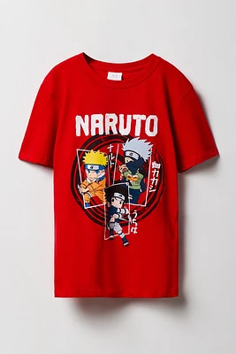 T-shirt à imprimé Naruto pour garçon