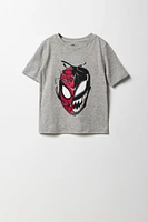 T-shirt à imprimé Spiderman VS Venom pour garçon