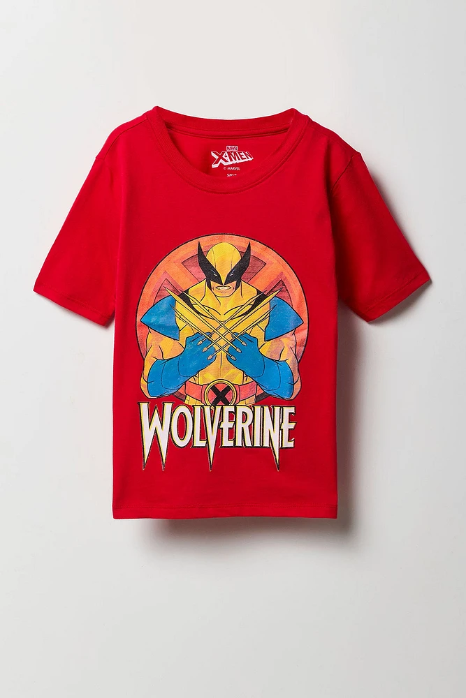 T-shirt à imprimé Wolverine pour garçon