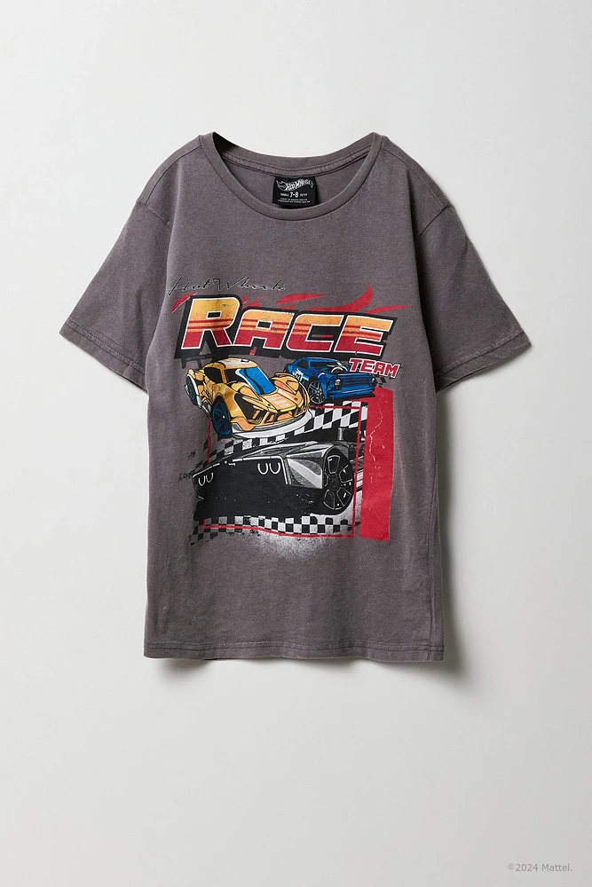 T-shirt à imprimé Hot Wheels™ pour enfants